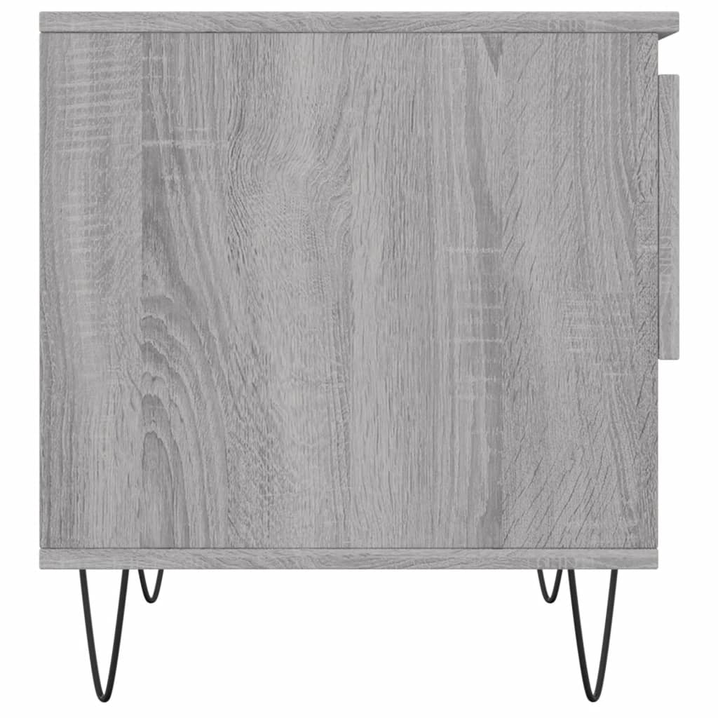 Salongbord 2 stk grå sonoma 50x46x50 cm konstruert tre