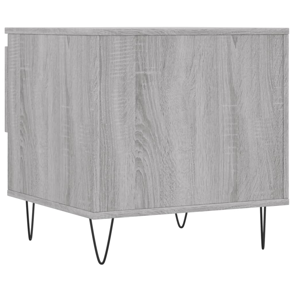 Salongbord 2 stk grå sonoma 50x46x50 cm konstruert tre