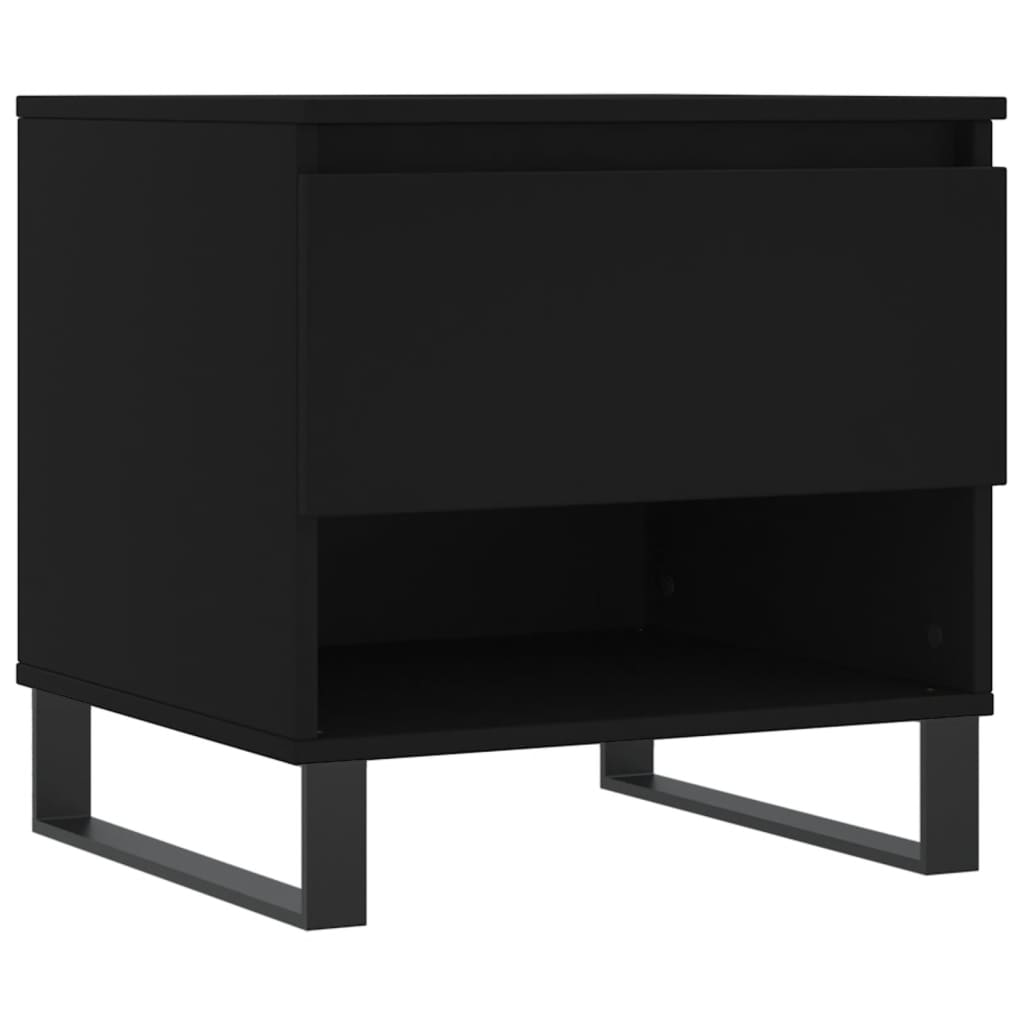 Salongbord svart 50x46x50 cm konstruert tre