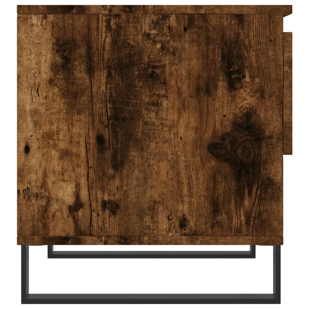 Salongbord 2 stk røkt eik 50x46x50 cm konstruert tre