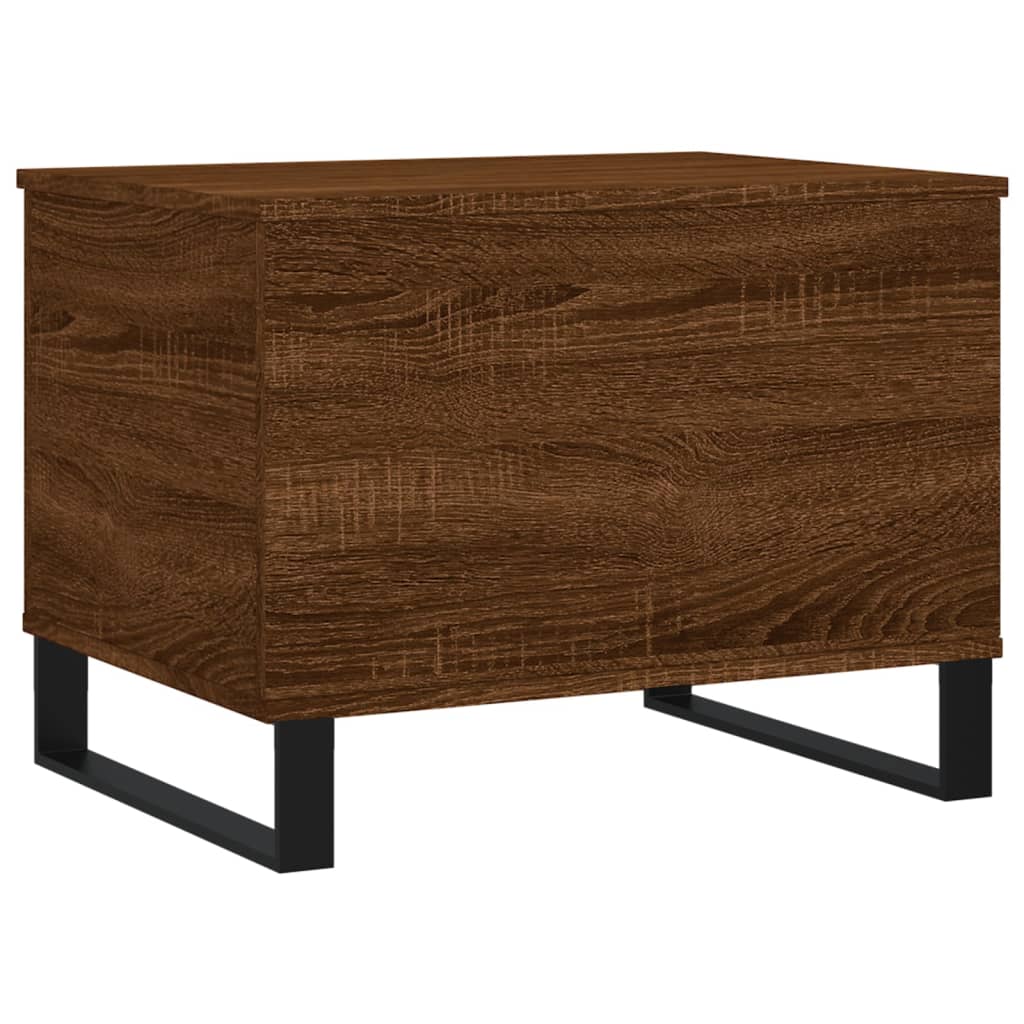 Salongbord brun eik 60x44,5x45 cm konstruert tre