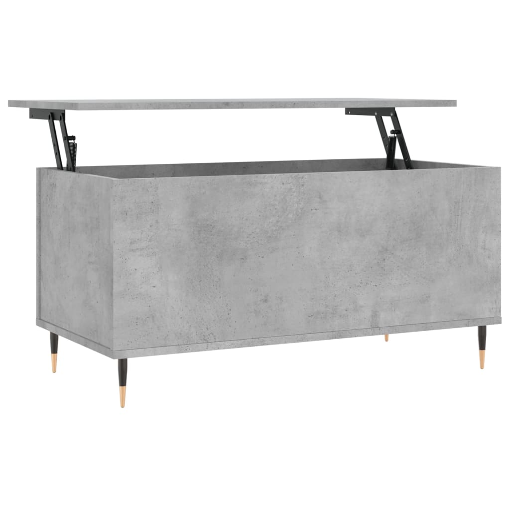 Salongbord betonggrå 90x44,5x45 cm konstruert tre