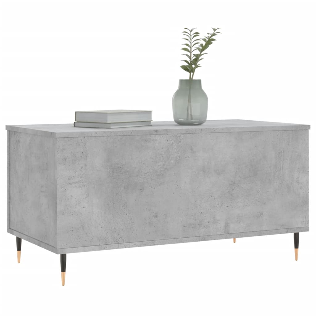 Salongbord betonggrå 90x44,5x45 cm konstruert tre