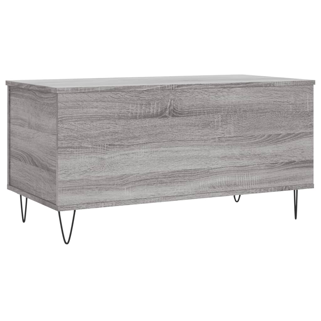 Salongbord grå sonoma 90x44,5x45 cm konstruert tre