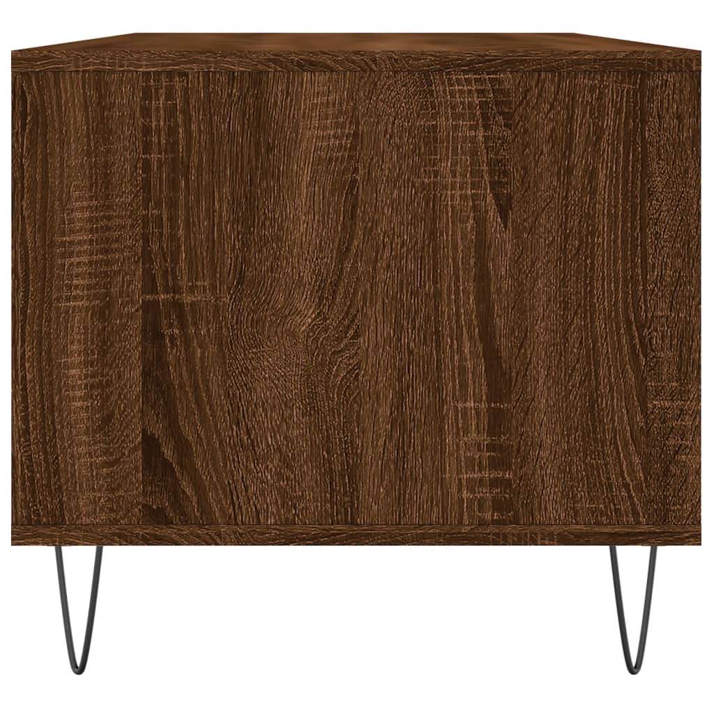 Salongbord brun eik 90x49x45 cm konstruert tre