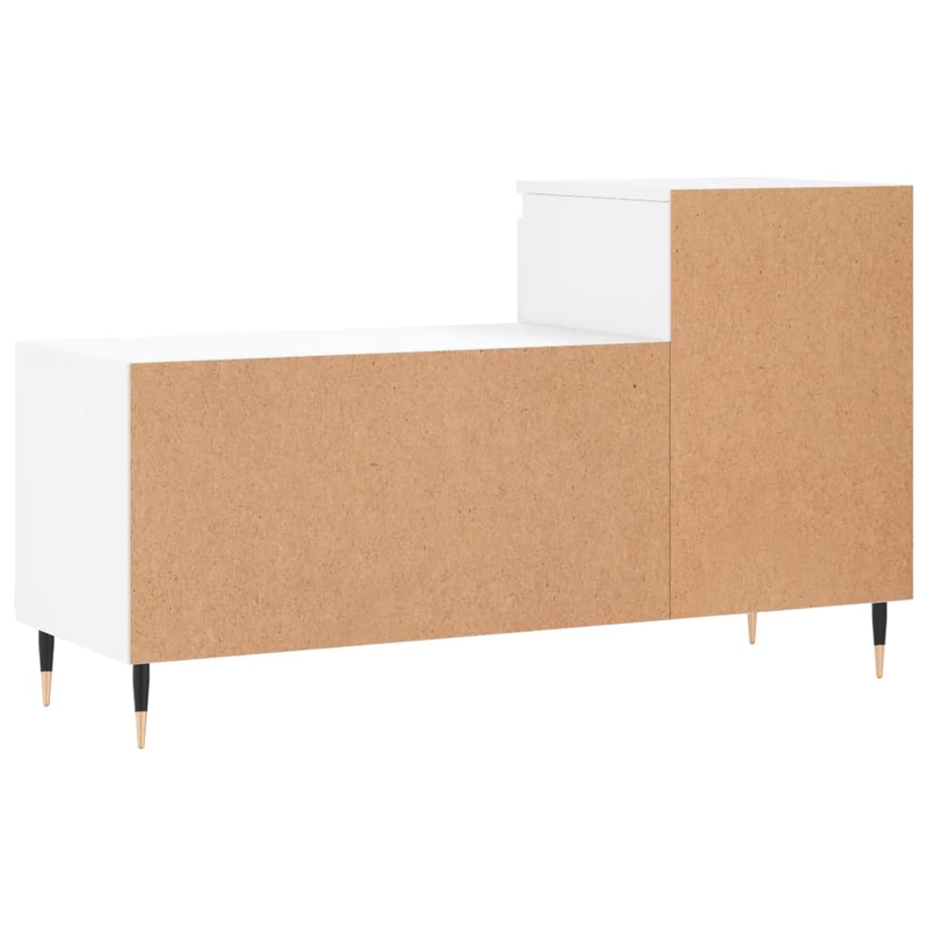 Skoskap hvit 102x36x60 cm konstruert tre