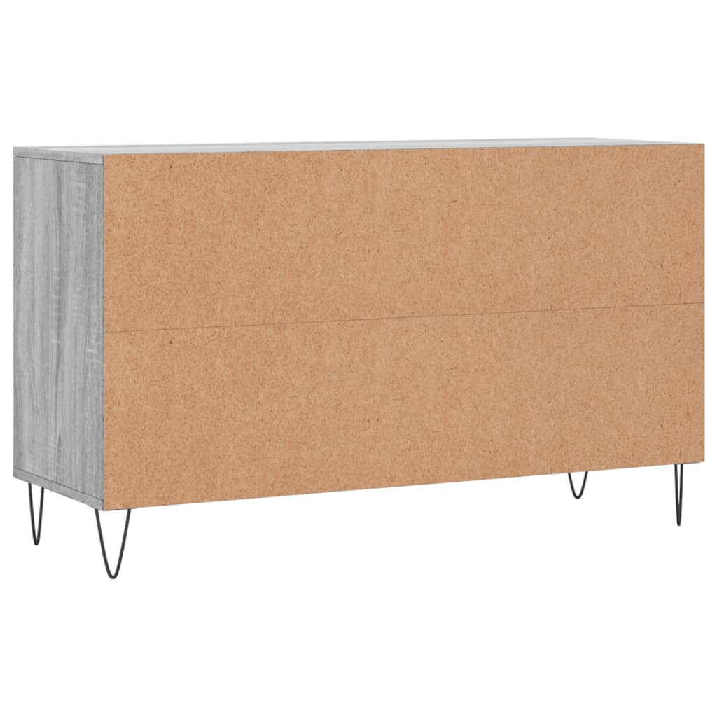 Skoskap grå sonoma 102x36x60 cm konstruert tre