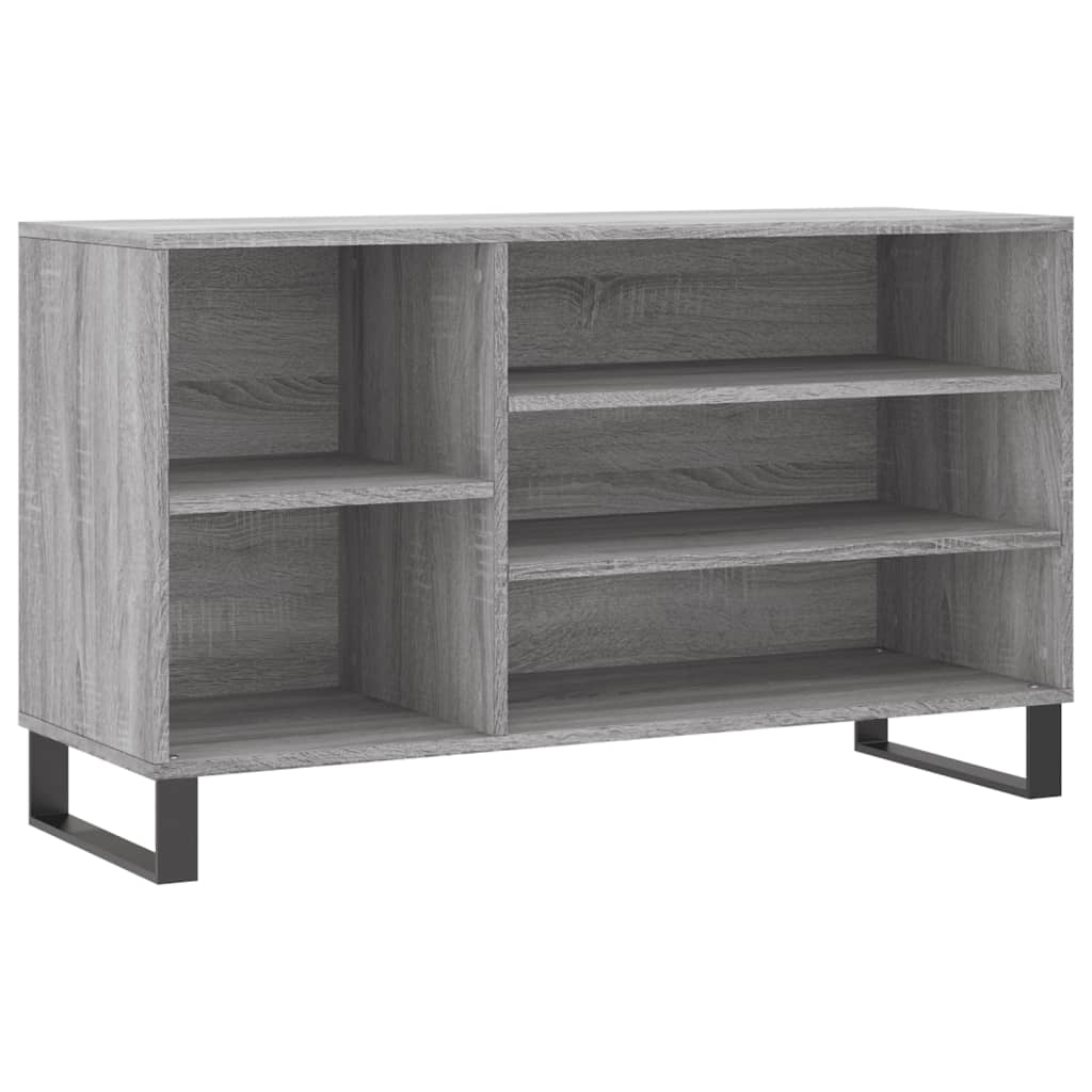 Skoskap grå sonoma 102x36x60 cm konstruert tre