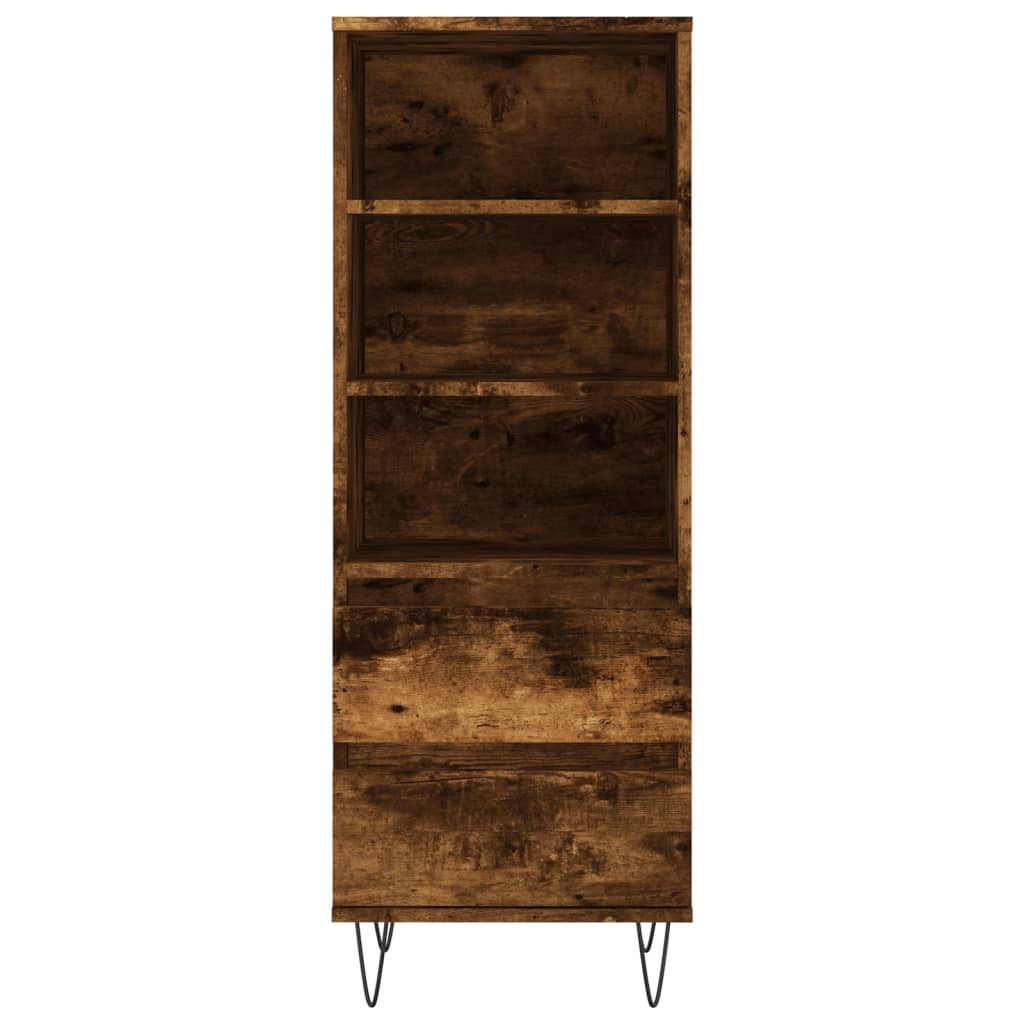 Highboard røkt eik 40x36x110 cm konstruert tre