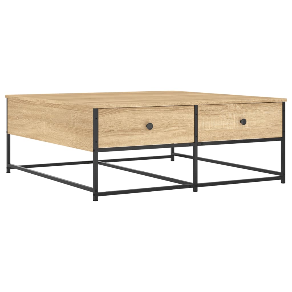 Salongbord sonoma eik 100x99x40 cm konstruert tre