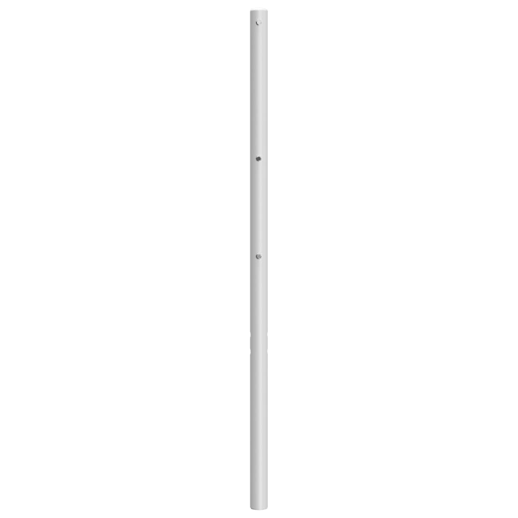 Utskiftbar sengegavl i metall hvit 200 cm