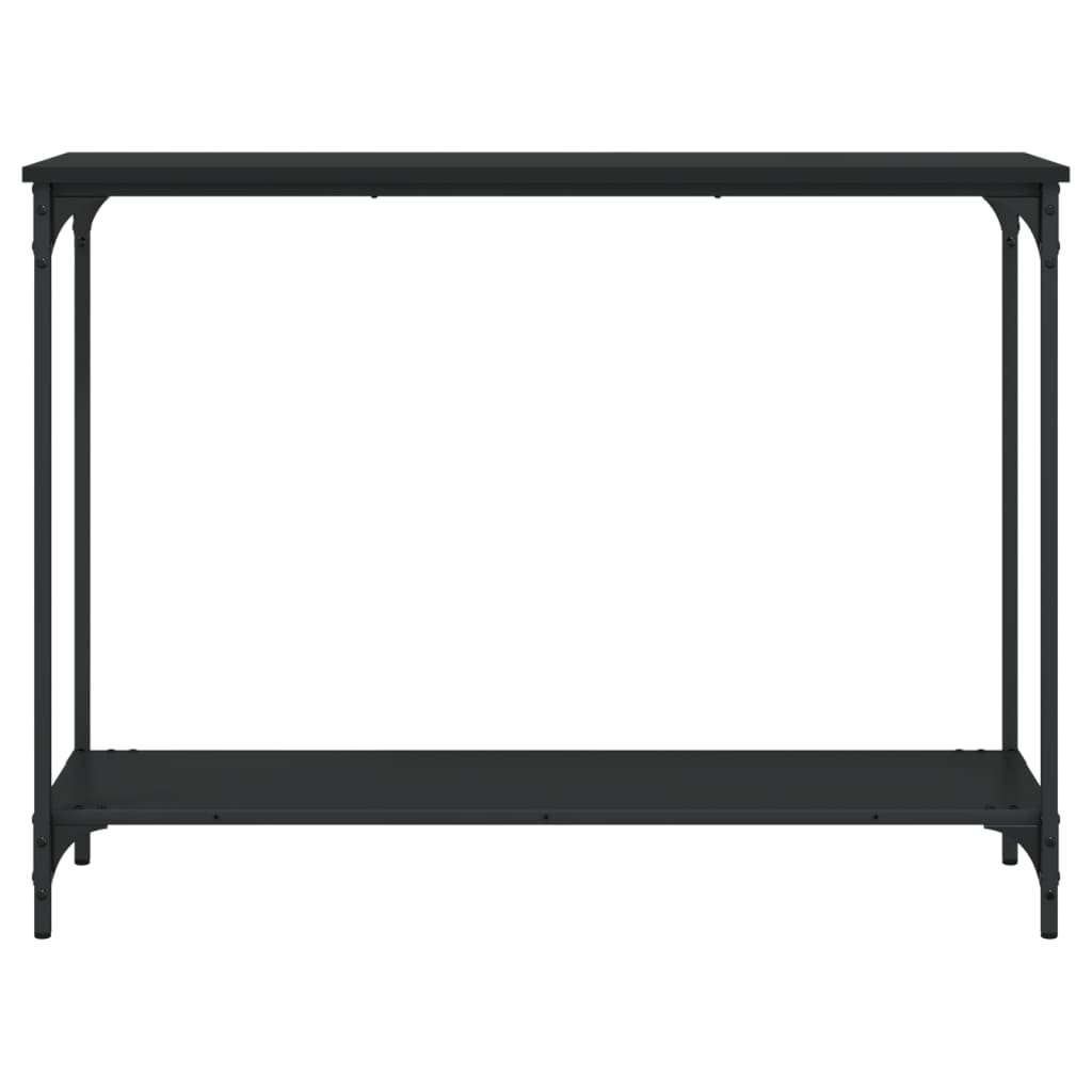 Konsollbord svart 101x30,5x75 cm konstruert tre