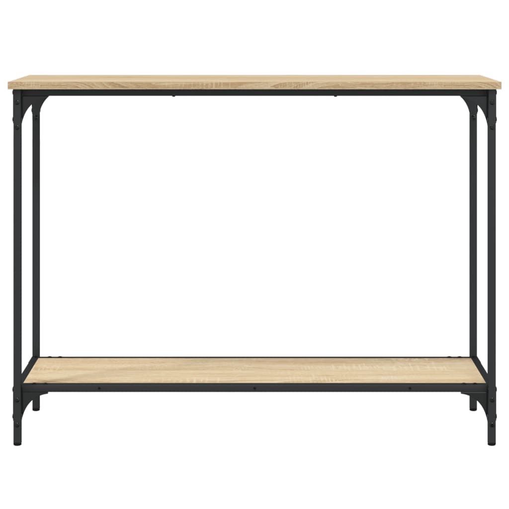 Konsollbord sonoma eik 101x30,5x75 cm konstruert tre