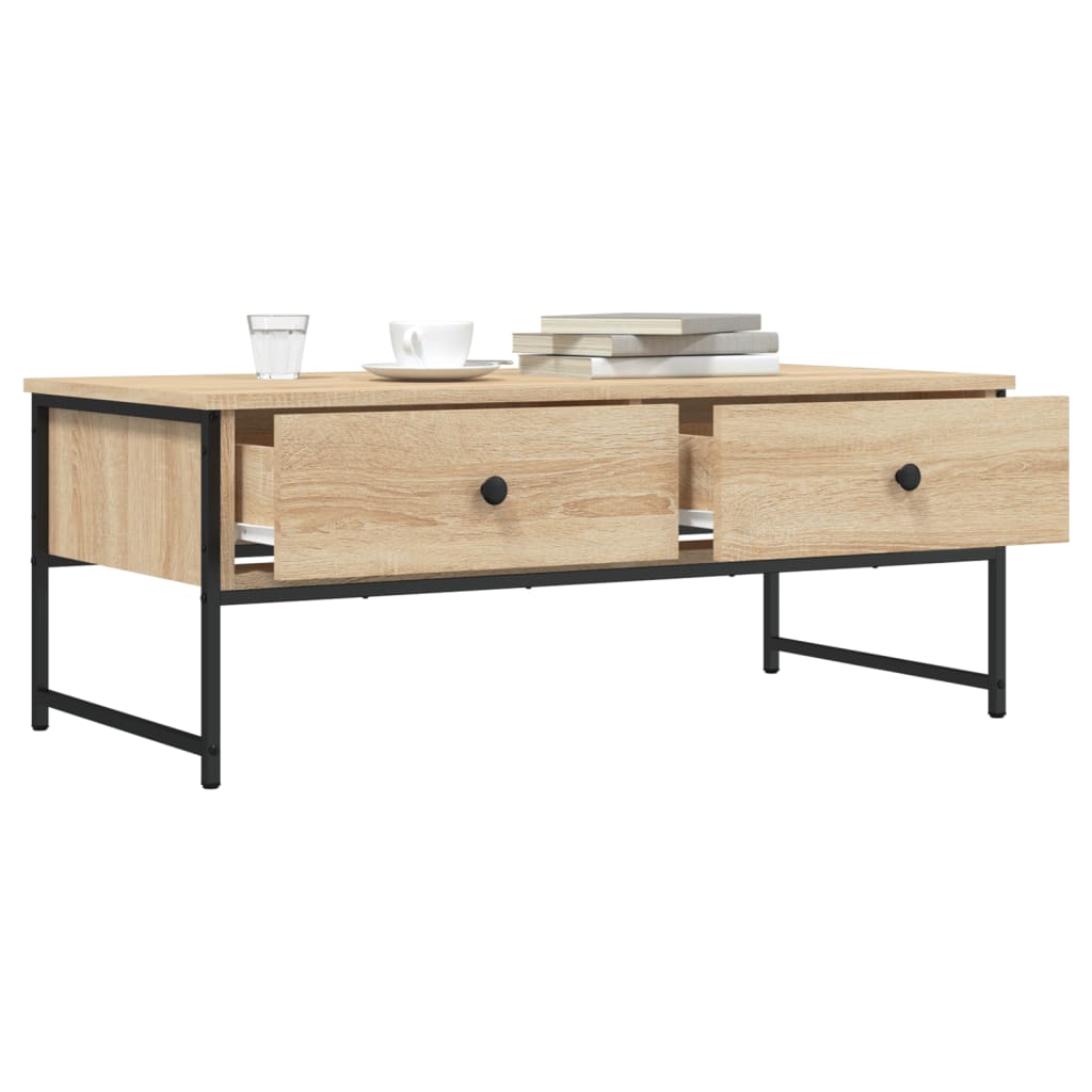 Salongbord sonoma eik 101x49x39,5 cm konstruert tre