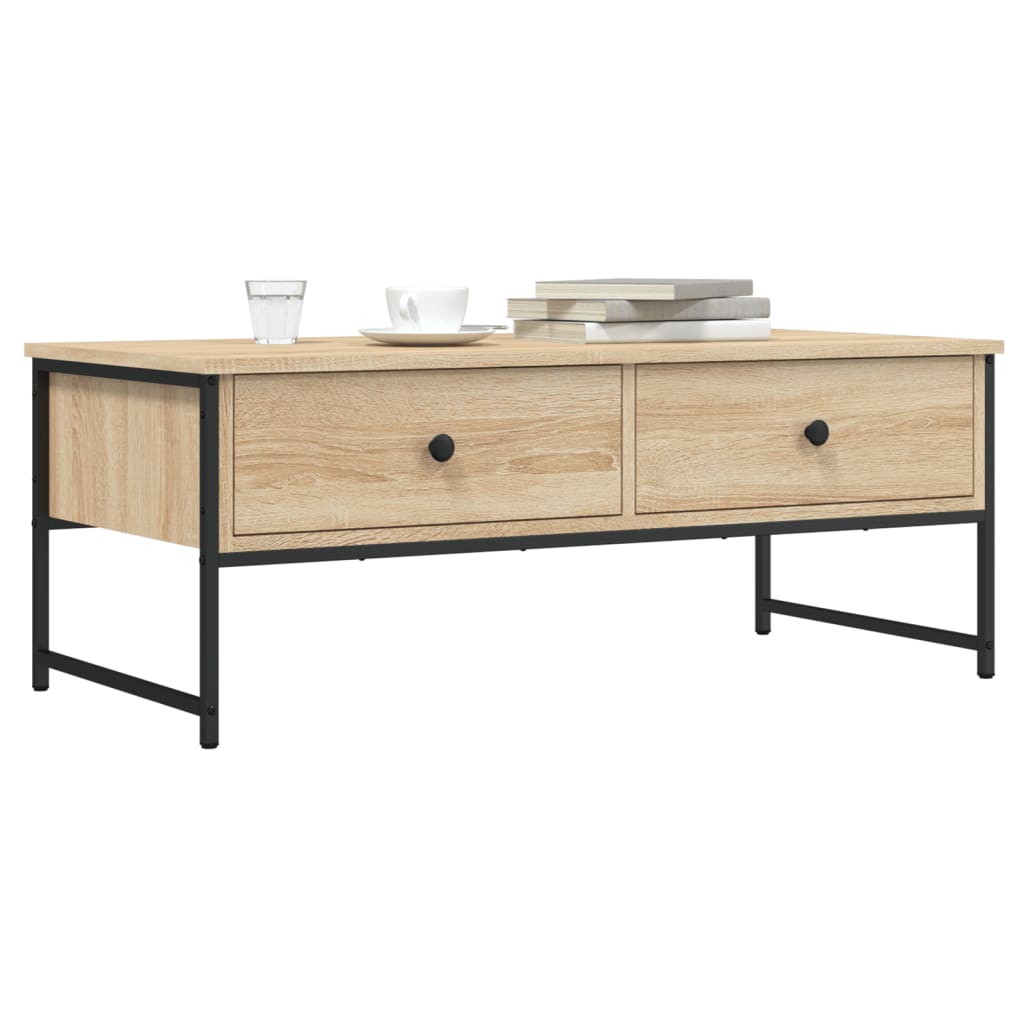 Salongbord sonoma eik 101x49x39,5 cm konstruert tre