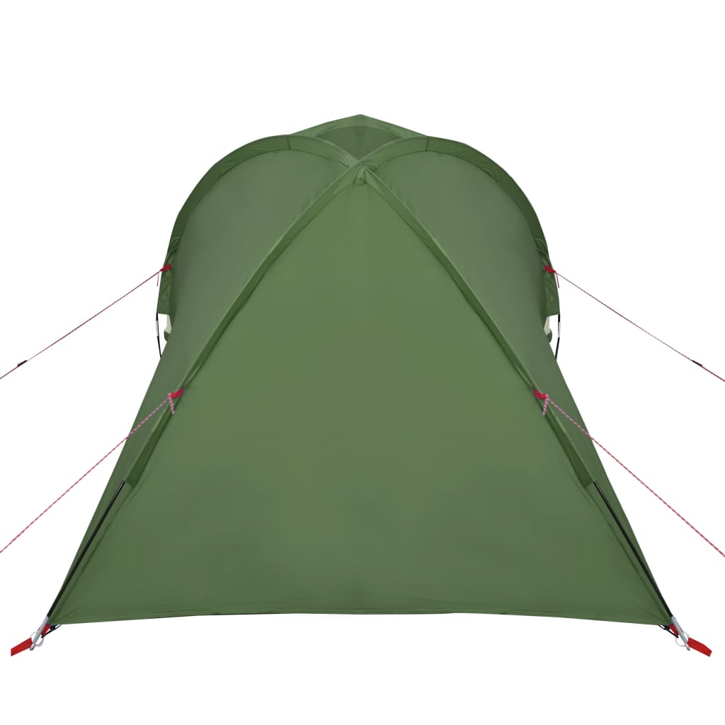 Kuppeltelt for camping 2 personer grønn vanntett