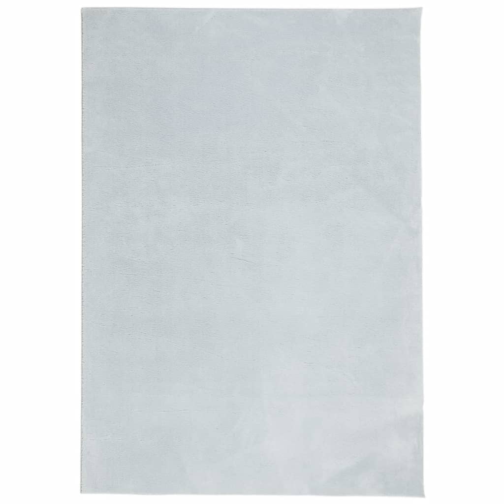 Teppe HUARTE kort luv mykt og vaskbart blå 160x230 cm