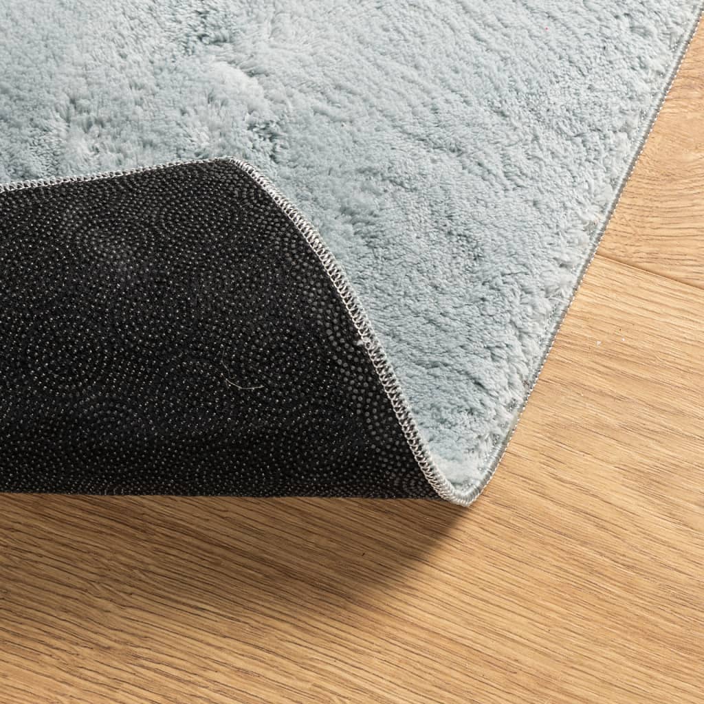 Teppe HUARTE kort luv mykt og vaskbart blå 160x230 cm