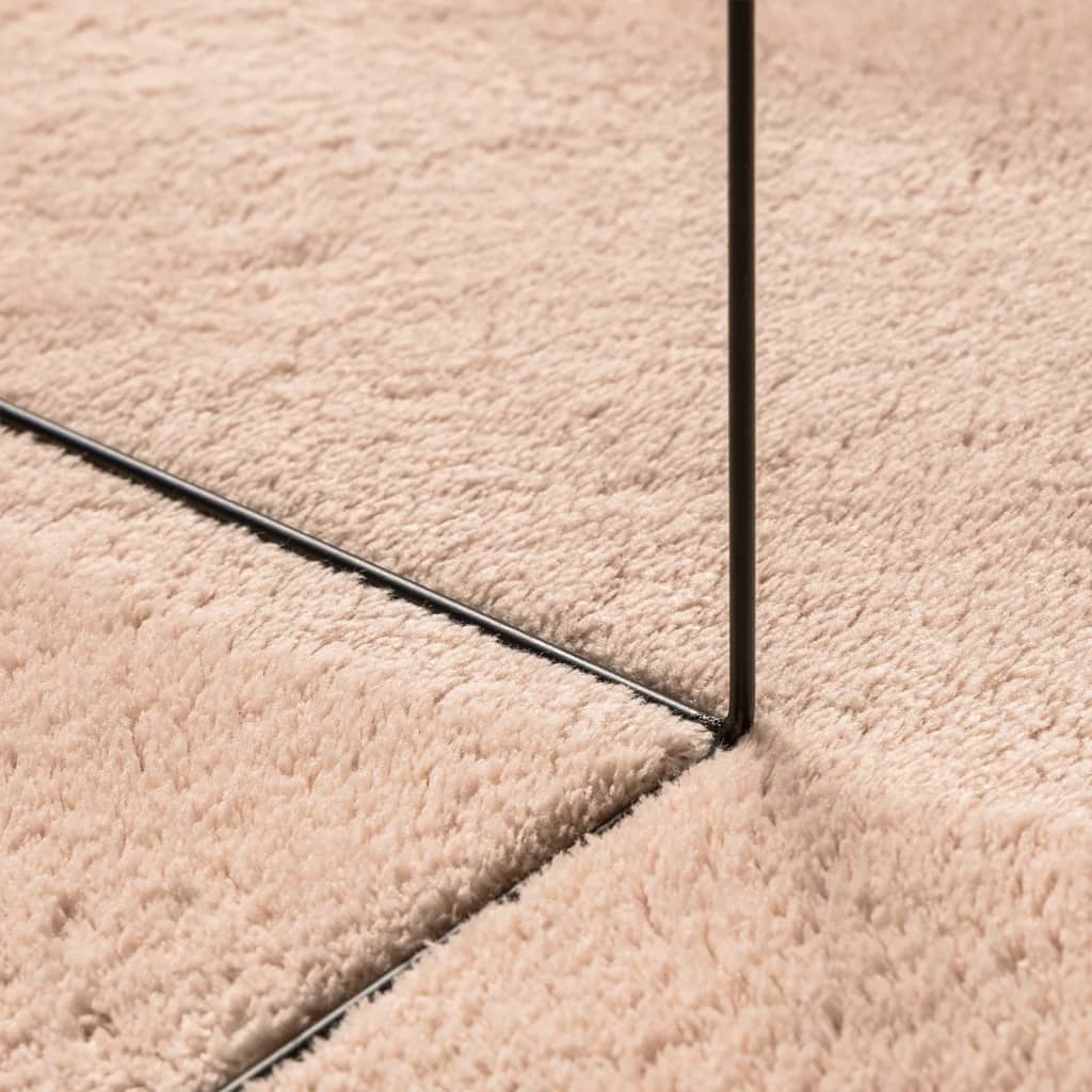 Teppe HUARTE kort luv mykt og vaskbart blush 80x250 cm