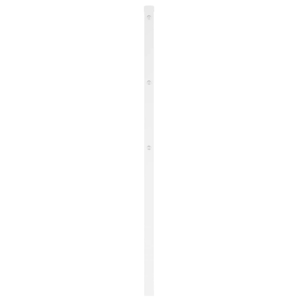 Utskiftbar sengegavl i metall hvit 100 cm