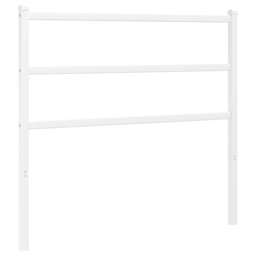 Utskiftbar sengegavl i metall hvit 107 cm