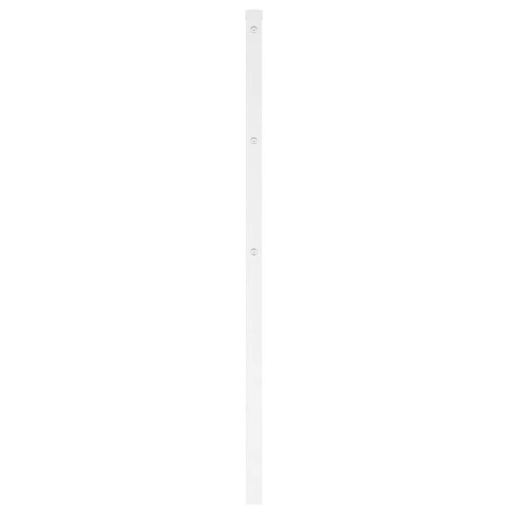 Utskiftbar sengegavl i metall hvit 107 cm
