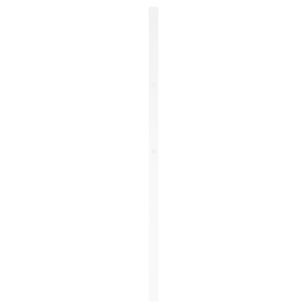 Utskiftbar sengegavl i metall hvit 193 cm