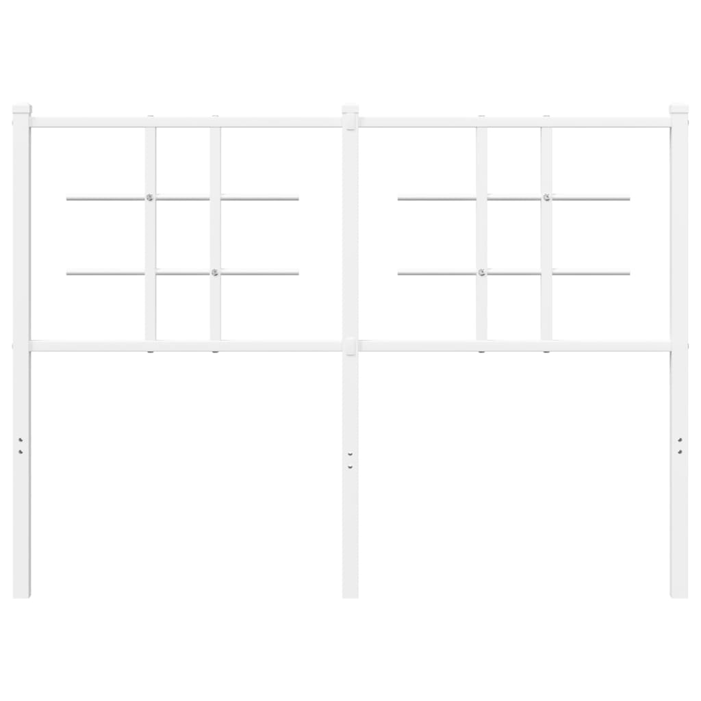 Utskiftbar sengegavl i metall hvit 120 cm