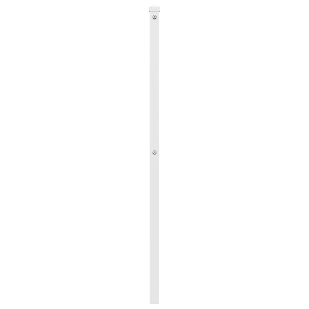 Utskiftbar sengegavl i metall hvit 160 cm