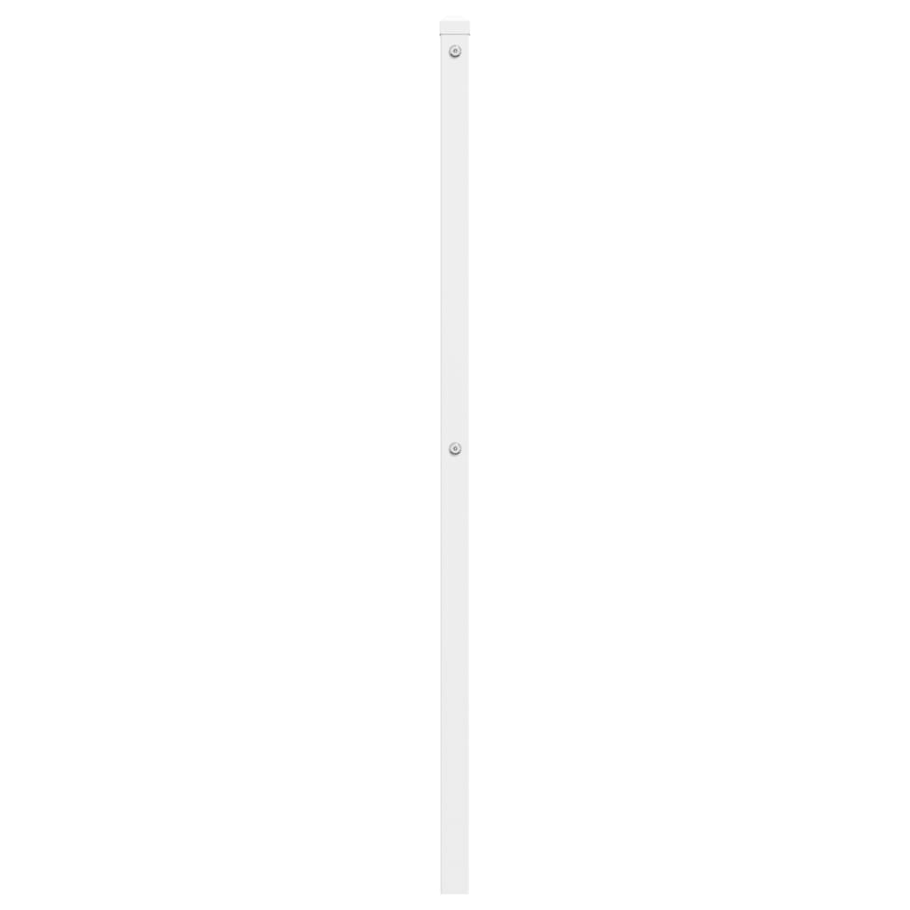 Utskiftbar sengegavl i metall hvit 180 cm