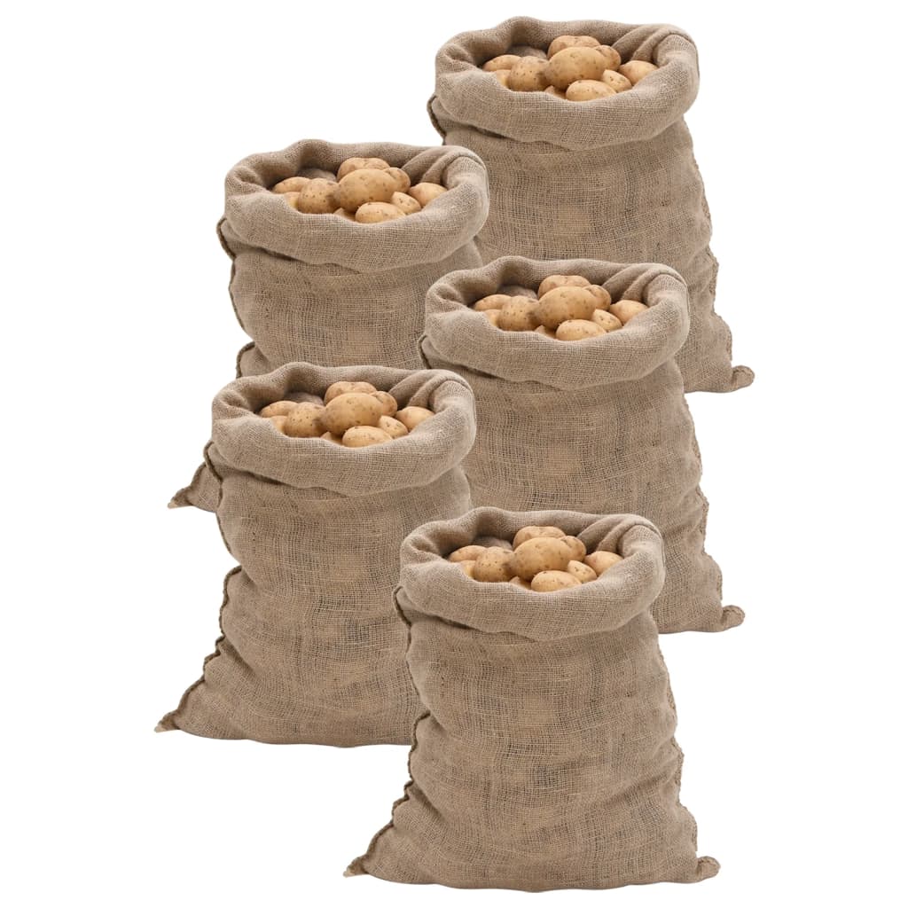 juteposer 5 stk 60x105 cm 100 % jute 220 gsm