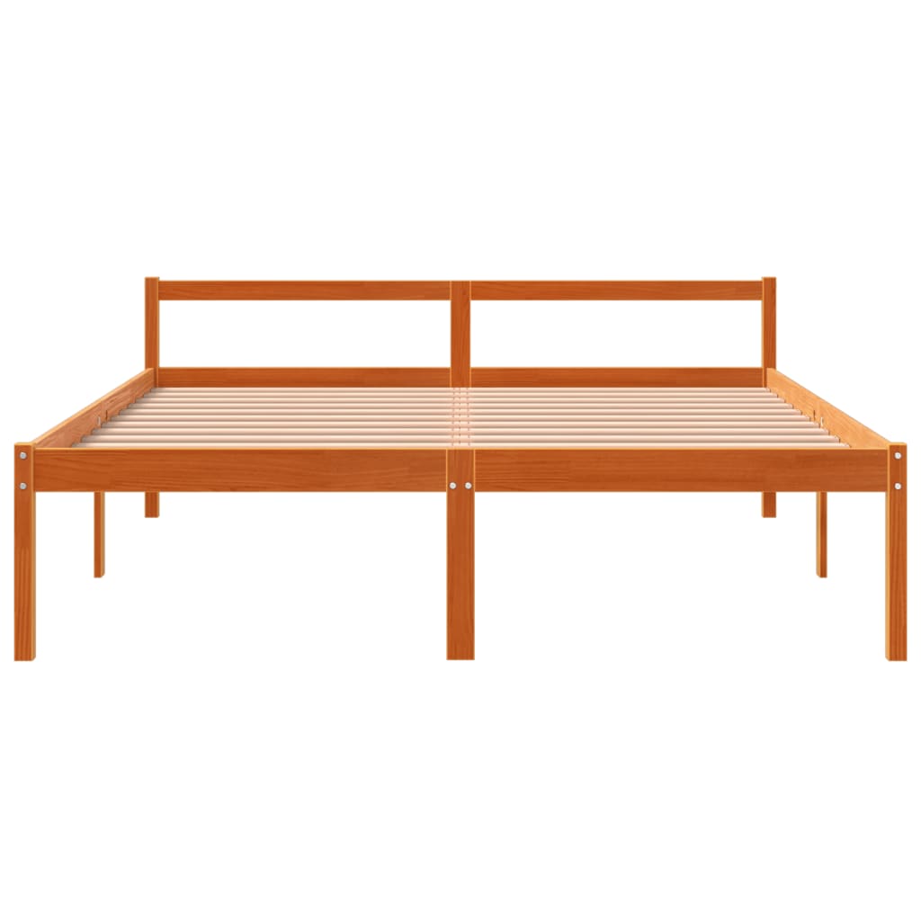 Seniorseng voksbrun 160x200 cm heltre furu