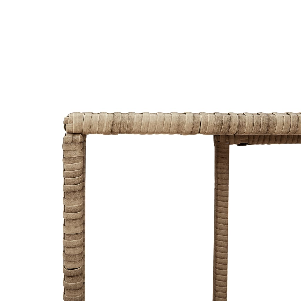 Oppbevaringshyller 2 stk beige polyrotting