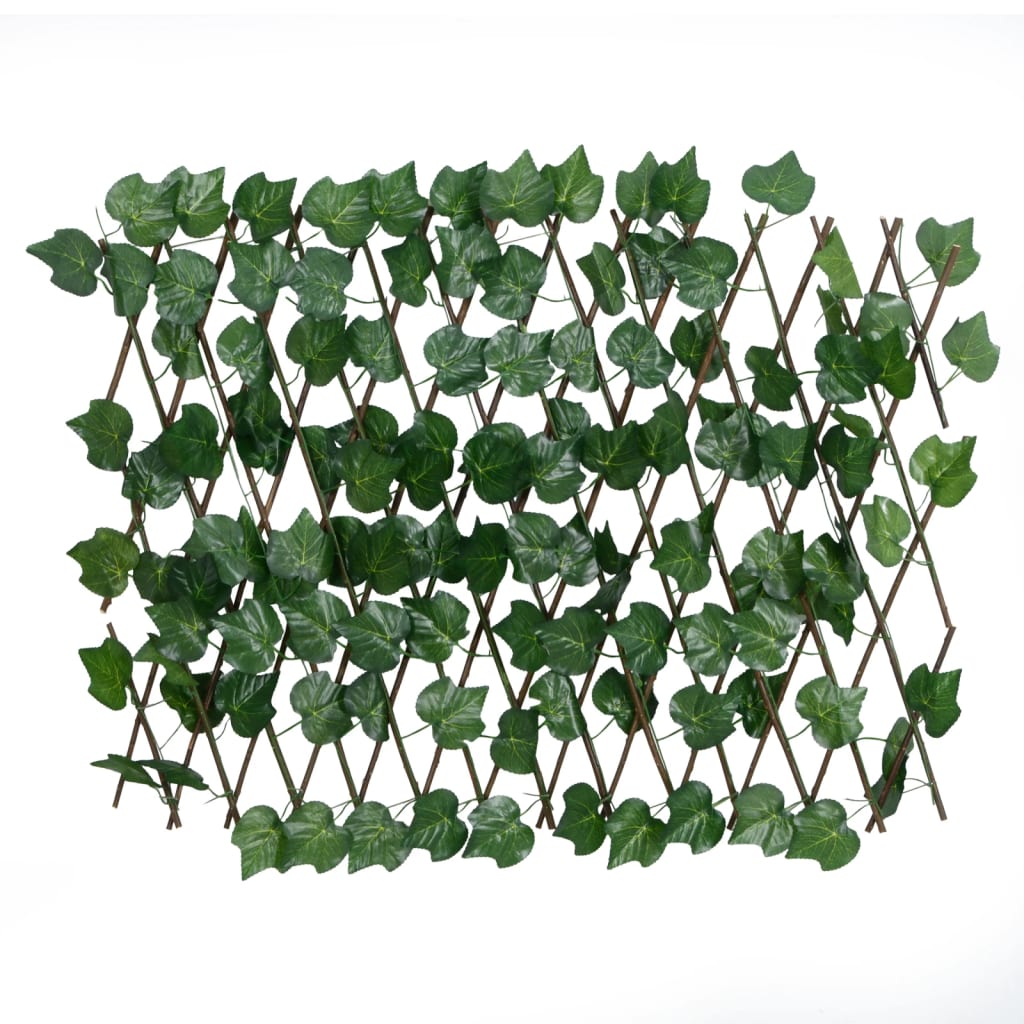 Utvidbart espalier kunstige drueblader grønn 190x60 cm