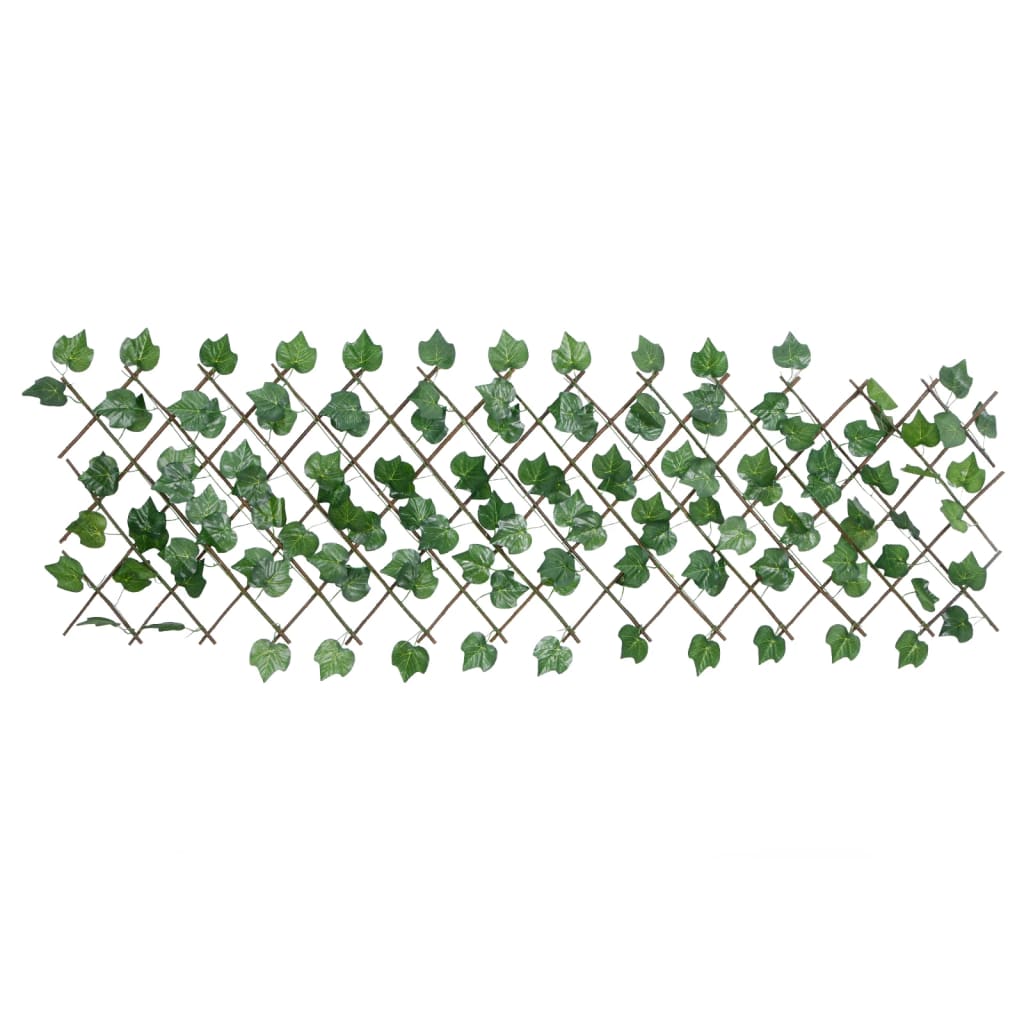 Utvidbart espalier kunstige drueblader grønn 5 stk 190x60 cm