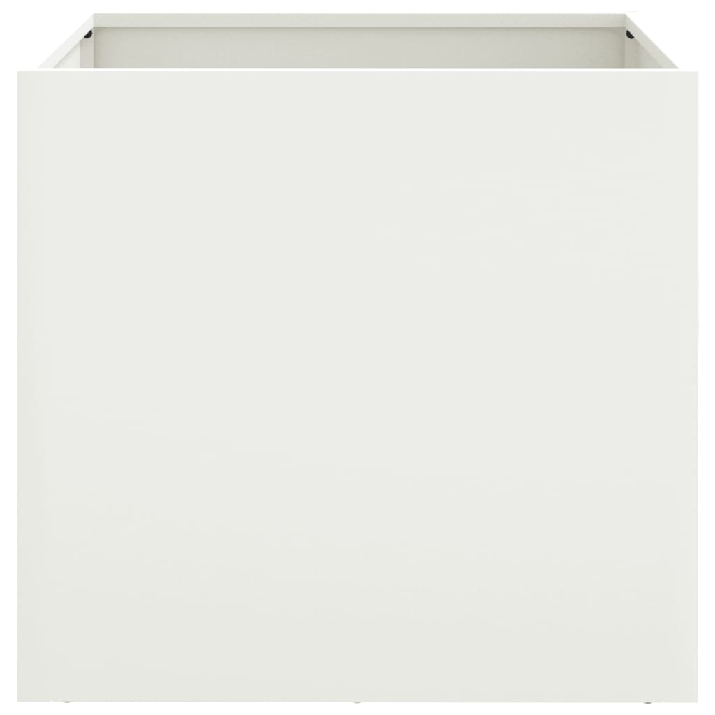 Plantekasse hvit 42x40x39 cm stål