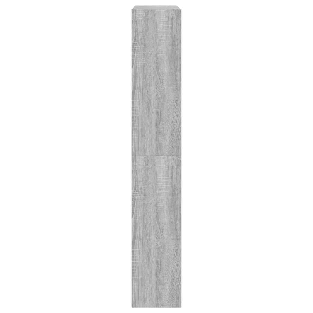 Skoskap grå sonoma 80x21x125,5 cm konstruert tre