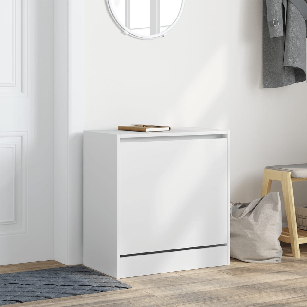 Skoskap hvit 60x34x63,5 cm konstruert tre