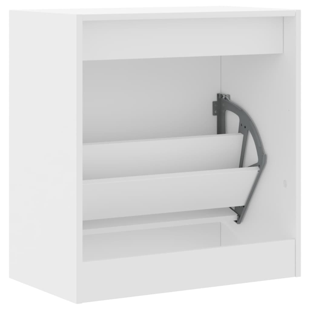 Skoskap hvit 60x34x63,5 cm konstruert tre