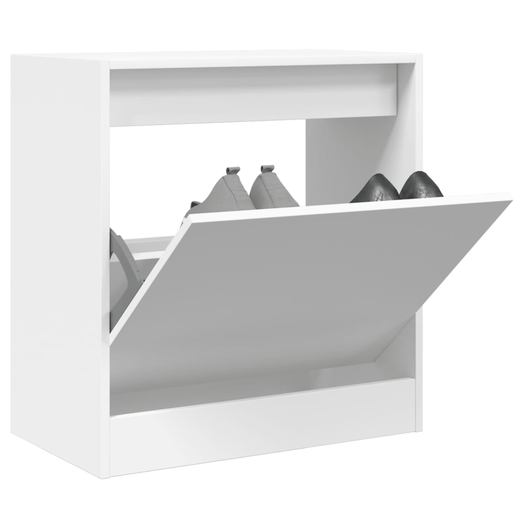 Skoskap hvit 60x34x63,5 cm konstruert tre