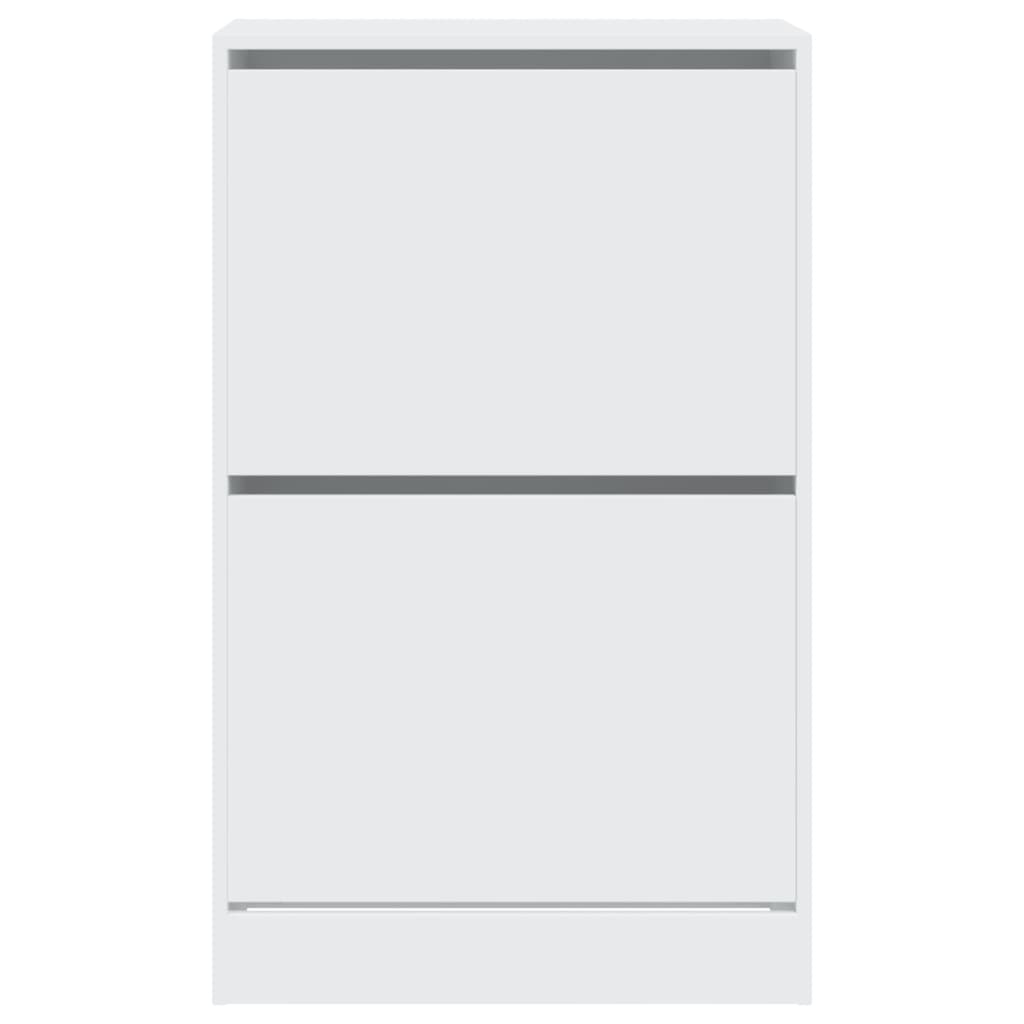 Skoskap hvit 60x34x96,5 cm konstruert tre