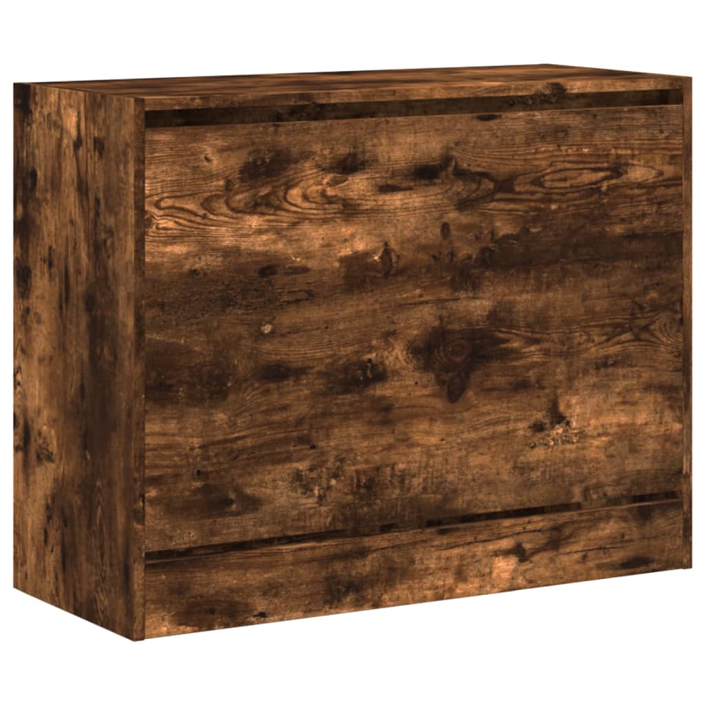 Skoskap røkt eik 80x34x63 cm konstruert tre