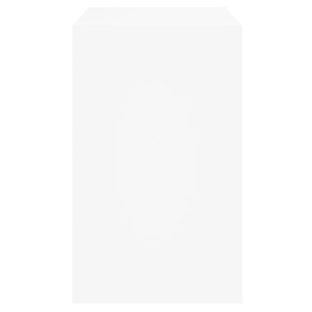 Skoskap hvit 80x42x69 cm konstruert tre