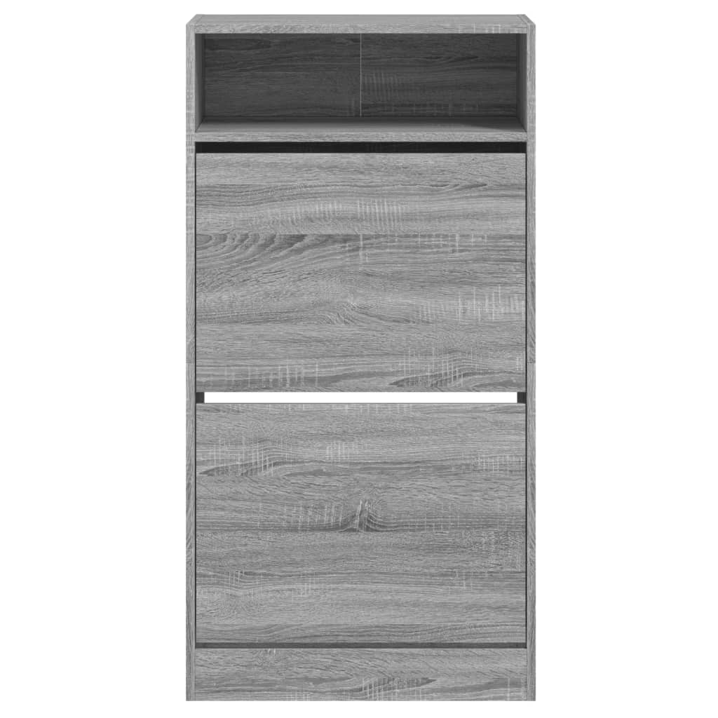 Skoskap grå sonoma 60x34x116 cm konstruert tre