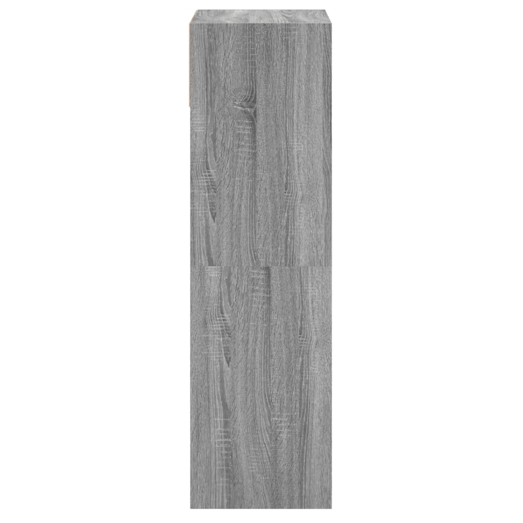 Skoskap grå sonoma 60x34x116 cm konstruert tre