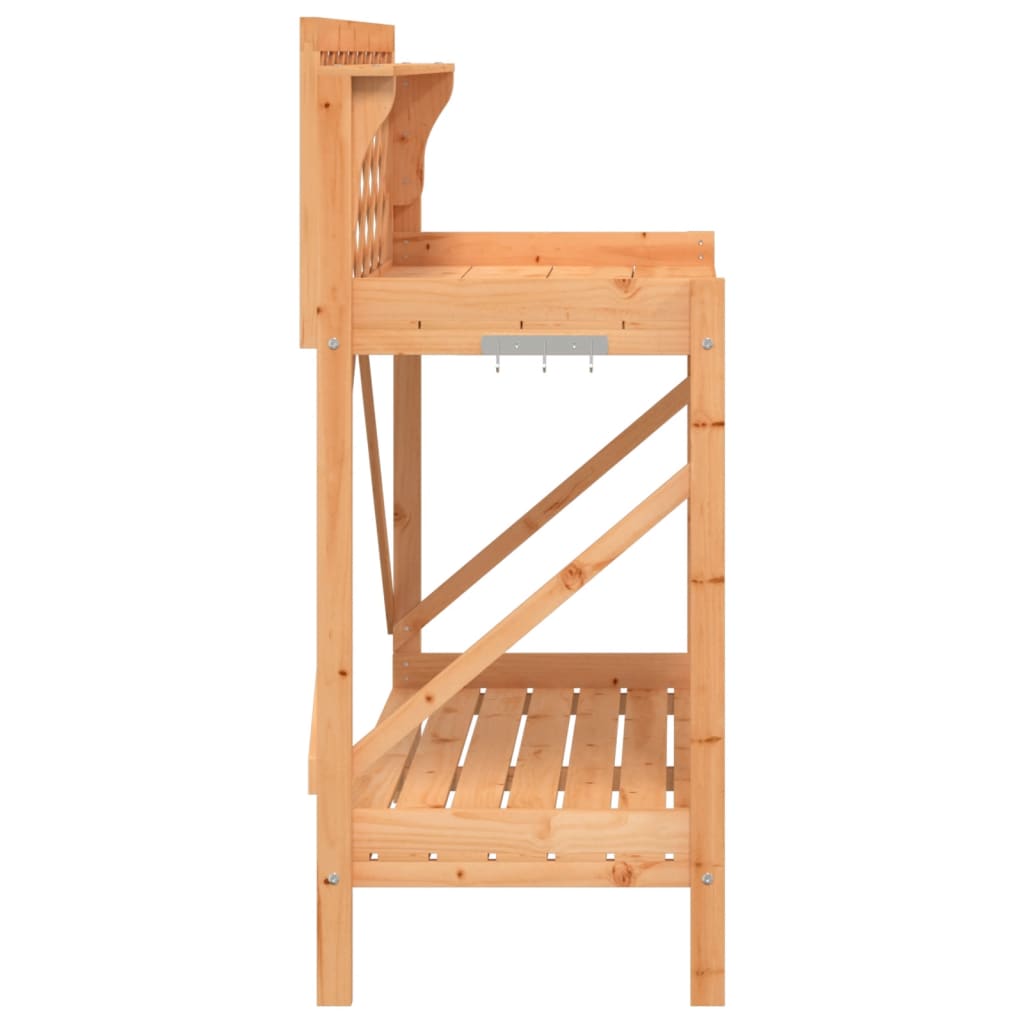 Pottebenk med espalier brun heltre gran
