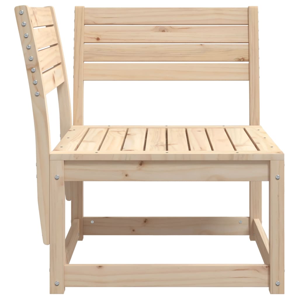 Hagesofa for hjørne 73x73x78 cm heltre furu