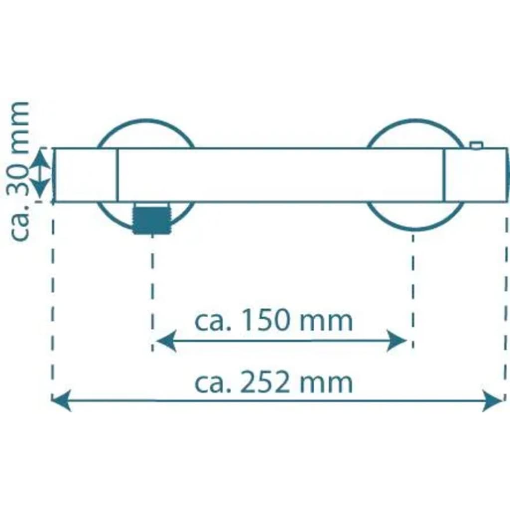 SCHÜTTE Termostatisk dusjkran VICO krom