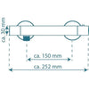 SCHÜTTE Termostatisk dusjkran VICO krom