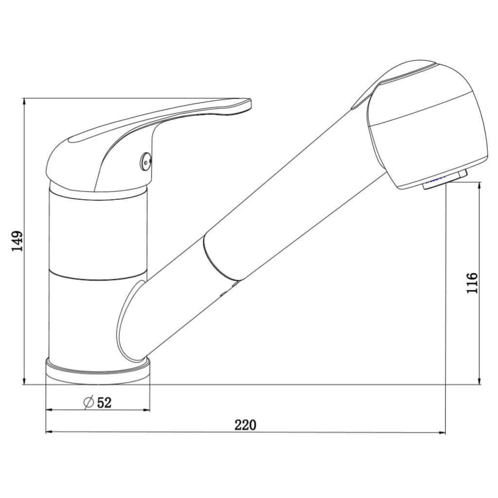 SCHÜTTE Vaskekran SUPRA krom